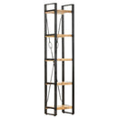 bogreol med 5 hylder 40x30x180 cm massivt mangotræ
