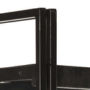 bogreol m. 3 hylder 40x30x80 cm massivt mangotræ sort