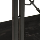 bogreol m. 3 hylder 90x30x80 cm massivt mangotræ sort