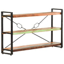 bogreol m. 3 hylder 140x30x80 cm massivt genbrugstræ