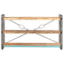 bogreol m. 3 hylder 140x30x80 cm massivt genbrugstræ