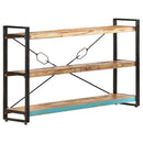 bogreol m. 3 hylder 140x30x80 cm massivt genbrugstræ