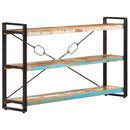 bogreol m. 3 hylder 140x30x80 cm massivt genbrugstræ