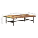 sofabord 142x90x42 cm massivt genbrugstræ
