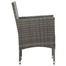 spisebordssæt til haven 3 dele polyrattan og glas
