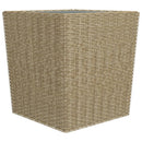 bistrosæt 3 dele polyrattan og hærdet glas beige