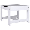 børnebord med 2 stole MDF hvid
