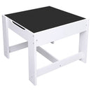 børnebord med 2 stole MDF hvid