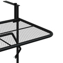 altanbord 60x40 cm stål sort