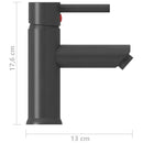 vandhane til badeværelseshåndvask 130x176 mm grå
