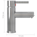 vandhane til badeværelse 130x176 mm sølvfarvet