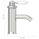 vandhane til badeværelseshåndvask 130x180 mm kromfinish