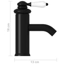 vandhane til badeværelseshåndvask 130x180 mm sort
