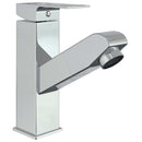 vandhane m. udtræksfunktion til håndvask 157x172 mm kromfinish