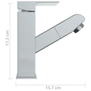 vandhane m. udtræksfunktion til håndvask 157x172 mm kromfinish