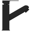 vandhane m. udtræksfunktion til badeværelsesvask 57x172 mm sort