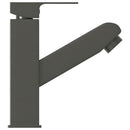 vandhane m. udtræksfunktion til badeværelsesvask 157x172 mm grå