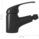 blandingsbatteri til bidet 13x12 cm sort