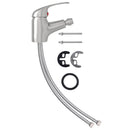 blandingsbatteri til bidet 13x12 cm sølvfarvet