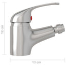 blandingsbatteri til bidet 13x12 cm sølvfarvet