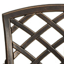 havestole 2 stk. støbt aluminium bronzefarvet