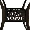havebord 90x90x74 cm støbt aluminium bronzefarvet