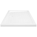 brusekar med dupper 90x70x4 cm ABS hvid