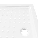 brusekar med dupper 90x70x4 cm ABS hvid