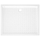 brusekar med dupper 80x100x4 cm ABS hvid