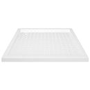 brusekar med dupper 90x90x4 cm ABS hvid