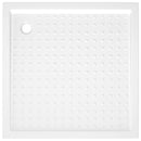 brusekar med dupper 90x90x4 cm ABS hvid