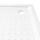 brusekar med dupper 90x90x4 cm ABS hvid