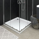 brusekar med dupper 90x90x4 cm ABS hvid