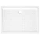 brusekar med dupper 70x100x4 cm ABS hvid