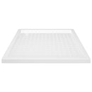 brusekar med dupper 80x80x4 cm ABS hvid