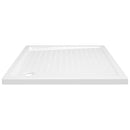 brusekar med dupper 80x80x4 cm ABS hvid