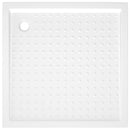 brusekar med dupper 80x80x4 cm ABS hvid