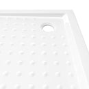 brusekar med dupper 80x80x4 cm ABS hvid