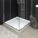 brusekar med dupper 80x80x4 cm ABS hvid