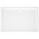 brusekar med dupper 80x120x4 cm ABS hvid