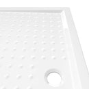 brusekar med dupper 80x120x4 cm ABS hvid