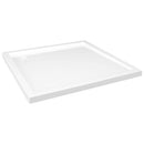 brusekar 90x90 cm ABS firkantet