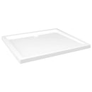 brusekar 80x90 cm ABS rektangulært hvid