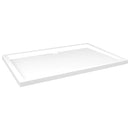 brusekar 80x120 cm ABS rektangulært hvid