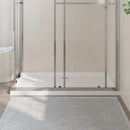 brusekar 80x120 cm ABS rektangulært hvid