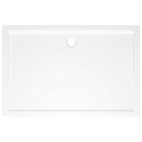 brusekar 80x120 cm ABS rektangulært hvid