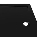 brusekar 70x100 cm ABS rektangulært sort
