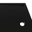brusekar 80x90 cm ABS rektangulært sort