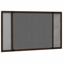 udvideligt insektnet til vinduer (75-143)x50 cm brun