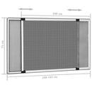 udvideligt insektnet til vinduer (100-193)x75 cm hvid